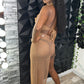 Nude Mesh Cover Dress